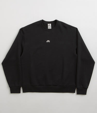 Nike SB Essential Logo Crewneck Sweatshirt - Black / White