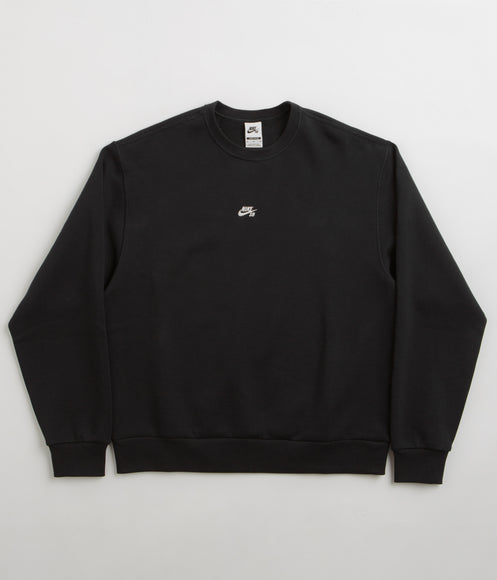 Nike SB Essential Logo Crewneck Sweatshirt - Black / White