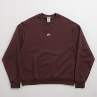 Nike SB Essential Logo Crewneck Sweatshirt - Burgundy Crush / White thumbnail