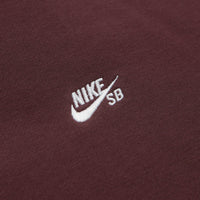 Nike SB Essential Logo Crewneck Sweatshirt - Burgundy Crush / White thumbnail