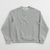 Nike SB Essential Logo Crewneck Sweatshirt - Dark Grey Heather / White thumbnail