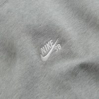 Nike SB Essential Logo Crewneck Sweatshirt - Dark Grey Heather / White thumbnail