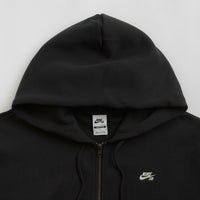 Nike SB Essential Logo Full Zip Hoodie - Black / White thumbnail