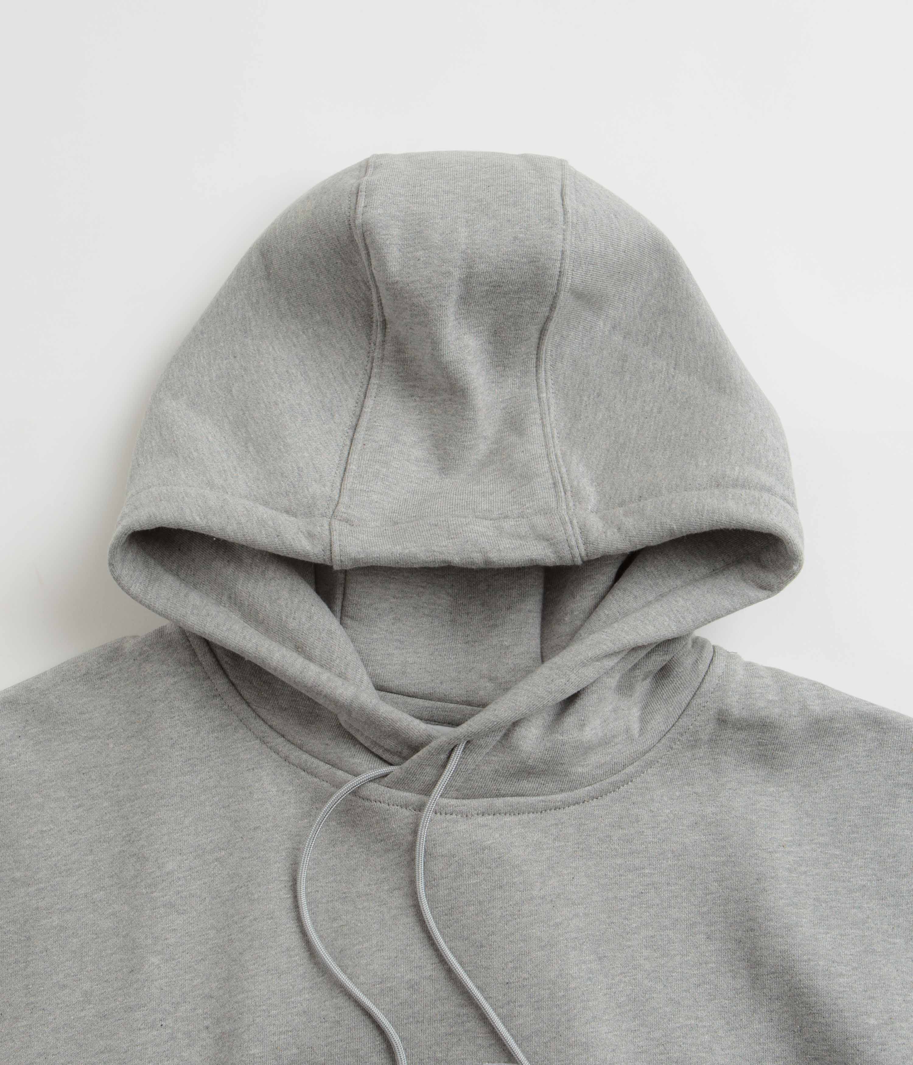 Nike SB Essential Logo Hoodie - Dark Grey Heather / White | Flatspot