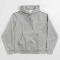 Nike SB Essential Small Logo Hoodie - Dark Grey Heather / White thumbnail