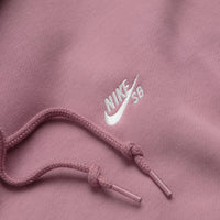 Nike SB Essential Small Logo Hoodie - Plum Dust / White thumbnail