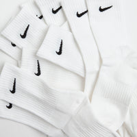 Nike SB Everyday Cushioned Crew Socks (6 Pack) - White / Black thumbnail