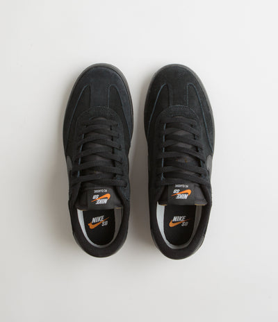 Nike SB FC Classic Shoes - Black / Black - Black - Vivid Orange