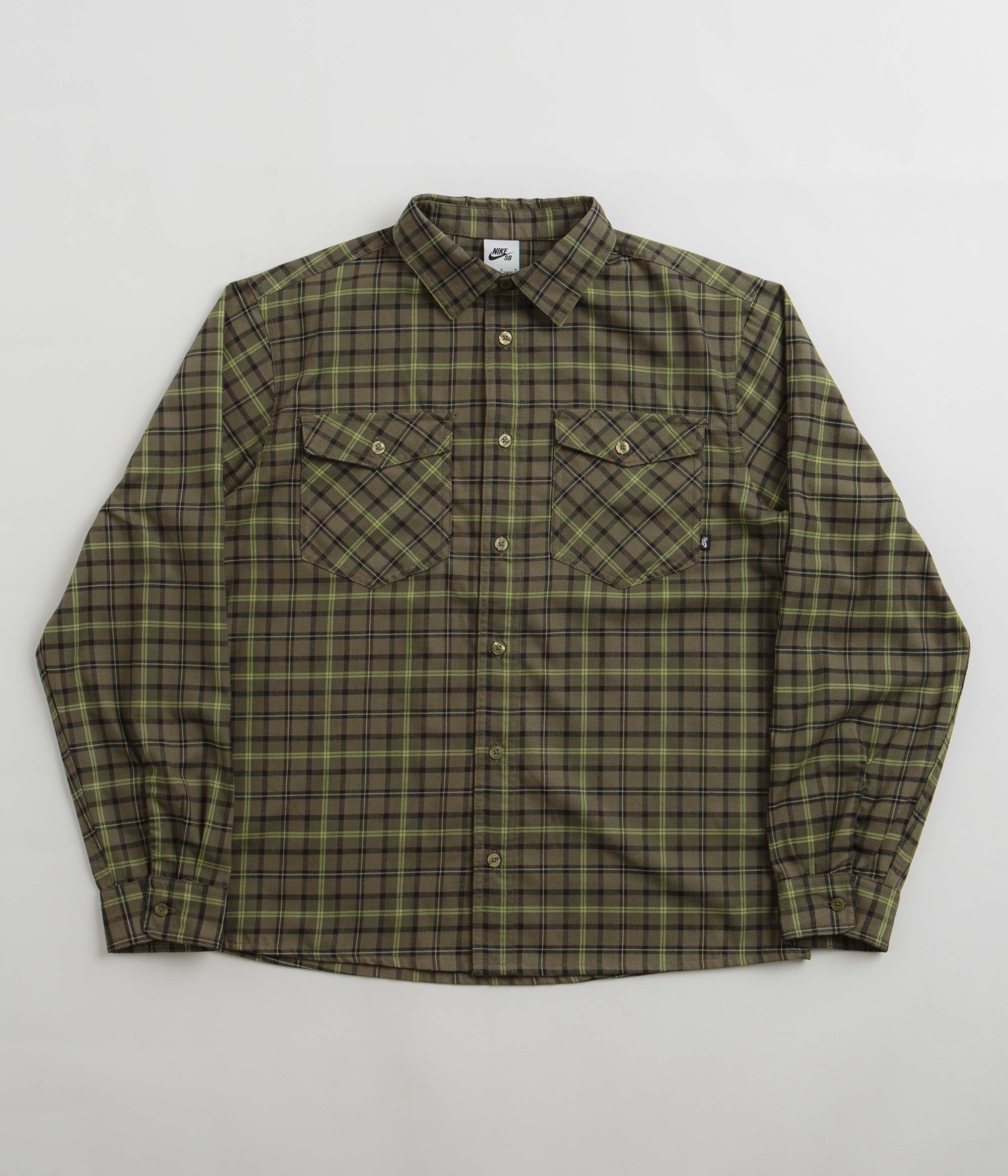 Olive green and orange nike clearance shirt