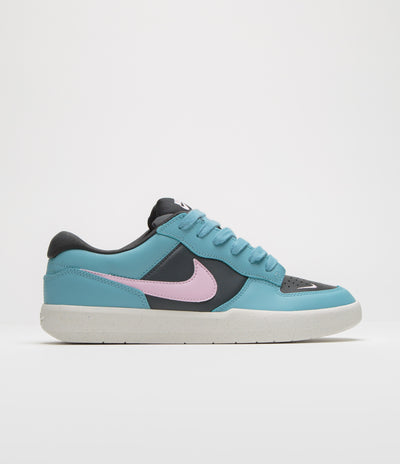 Nike SB Force 58 Premium Shoes - Denim Turquoise / Pink Foam - Dark Smoke Grey