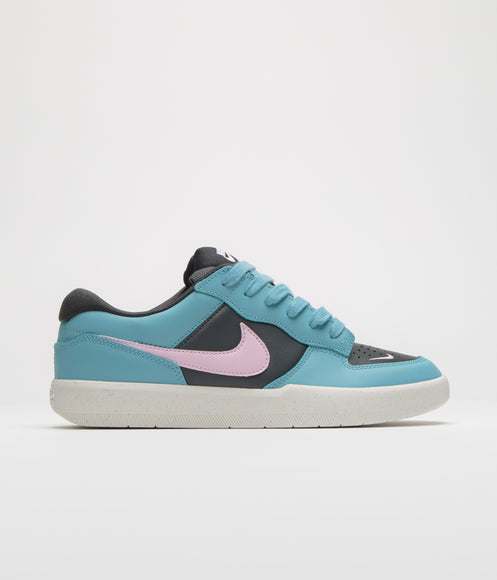 Nike SB Force 58 Premium Shoes - Denim Turquoise / Pink Foam - Dark Smoke Grey