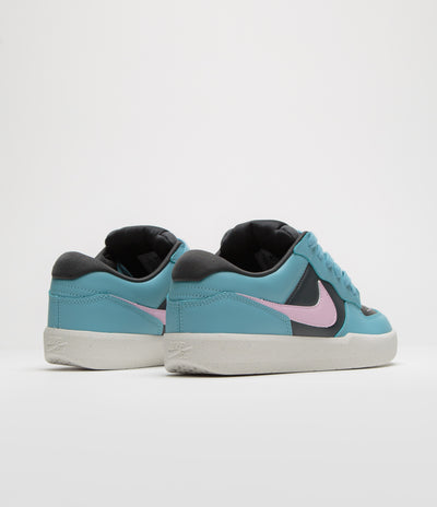 Nike SB Force 58 Premium Shoes - Denim Turquoise / Pink Foam - Dark Smoke Grey