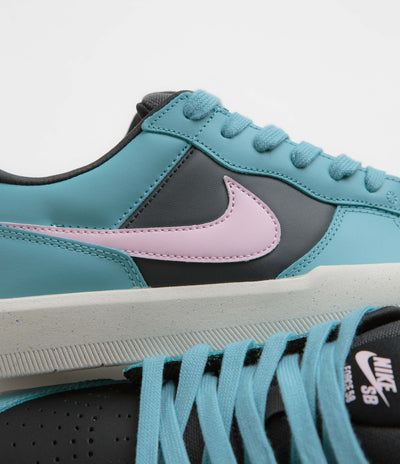 Nike SB Force 58 Premium Shoes - Denim Turquoise / Pink Foam - Dark Smoke Grey