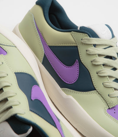 Nike SB Force 58 Premium Shoes - Olive Aura / Black Raspberry - Armory Navy