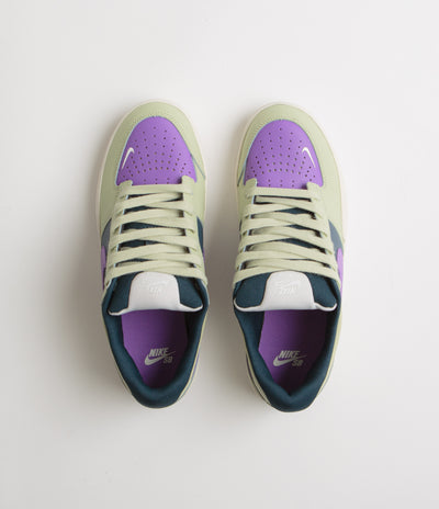 Nike SB Force 58 Premium Shoes - Olive Aura / Black Raspberry - Armory Navy