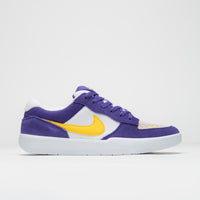 Nike SB Force 58 Shoes - Court Purple / Amarillo - White - White thumbnail