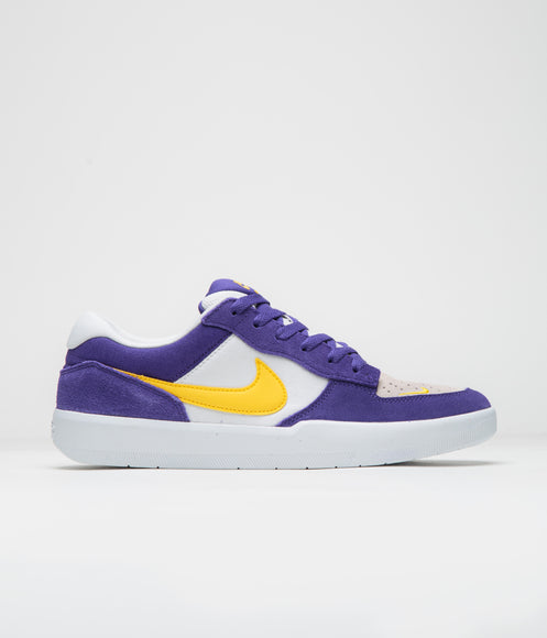 Nike SB Force 58 Shoes - Court Purple / Amarillo - White - White