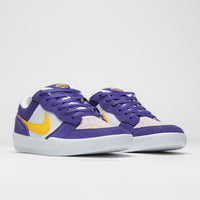 Nike SB Force 58 Shoes - Court Purple / Amarillo - White - White thumbnail