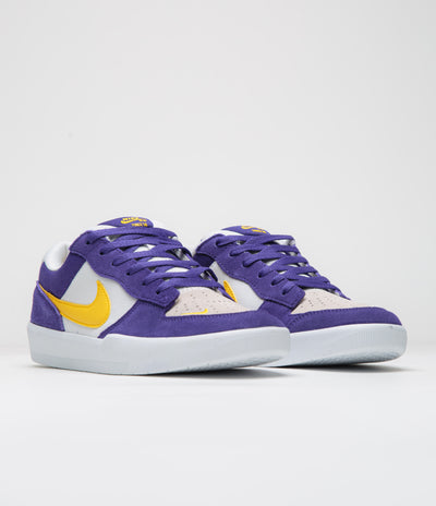 Nike SB Force 58 Shoes - Court Purple / Amarillo - White - White