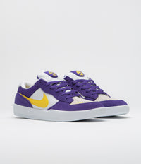 Nike SB Force 58 Shoes - Court Purple / Amarillo - White - White