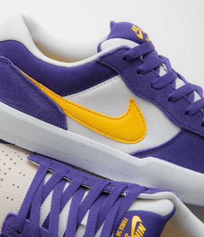 Nike SB Force 58 Shoes - Court Purple / Amarillo - White - White