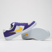 Nike SB Force 58 Shoes - Court Purple / Amarillo - White - White thumbnail