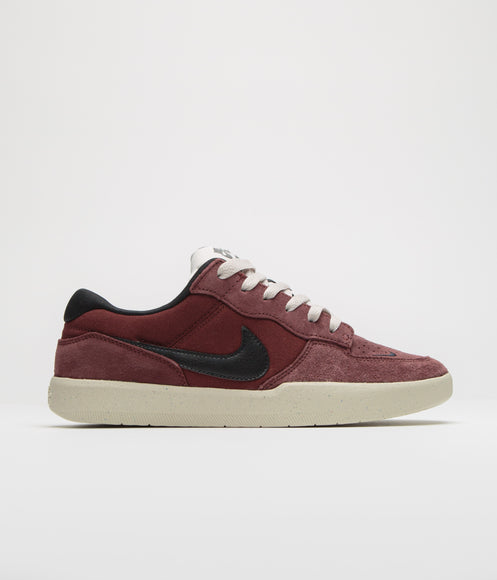 Nike SB Force 58 Shoes - Dark Team Red / Black - Black - Light Orewood Brown