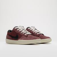 Nike SB Force 58 Shoes - Dark Team Red / Black - Black - Light Orewood Brown thumbnail