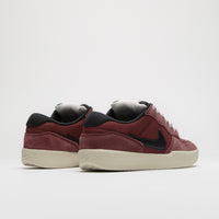 Nike SB Force 58 Shoes - Dark Team Red / Black - Black - Light Orewood Brown thumbnail