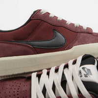 Nike SB Force 58 Shoes - Dark Team Red / Black - Black - Light Orewood Brown thumbnail