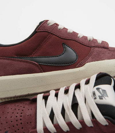 Nike SB Force 58 Shoes - Dark Team Red / Black - Black - Light Orewood Brown