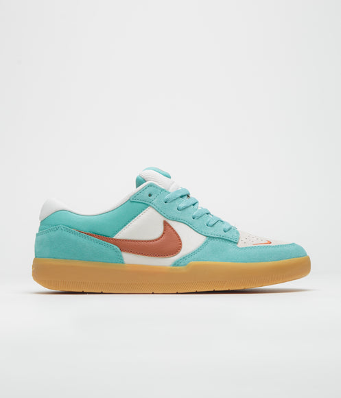 Nike SB Force 58 Shoes - Green Frost / Dark Russet - Phantom