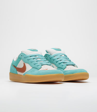 Nike SB Force 58 Shoes - Green Frost / Dark Russet - Phantom