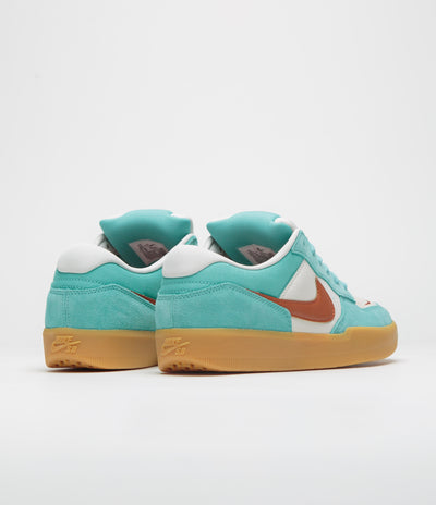 Nike SB Force 58 Shoes - Green Frost / Dark Russet - Phantom