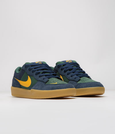 Nike SB Force 58 Shoes - Midnight Navy / University Gold - Fir