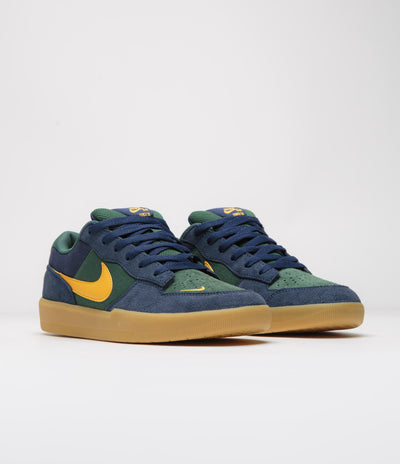 Nike SB Force 58 Shoes - Midnight Navy / University Gold - Fir