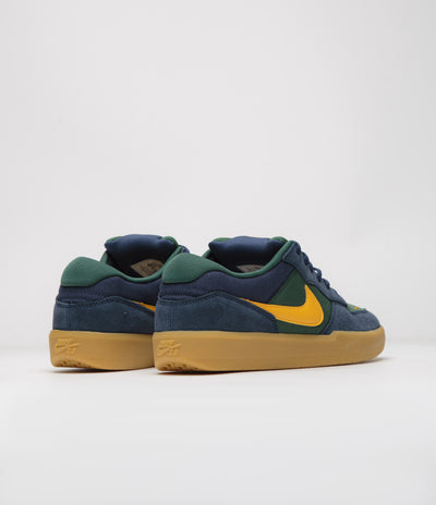 Nike SB Force 58 Shoes - Midnight Navy / University Gold - Fir