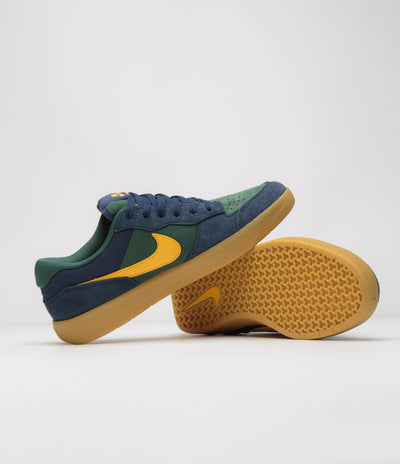 Nike SB Force 58 Shoes - Midnight Navy / University Gold - Fir