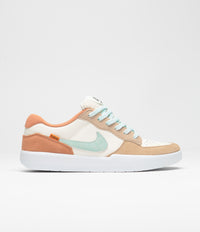 Nike SB Force 58 Shoes - Pale Ivory / Jade Ice - White - Hemp