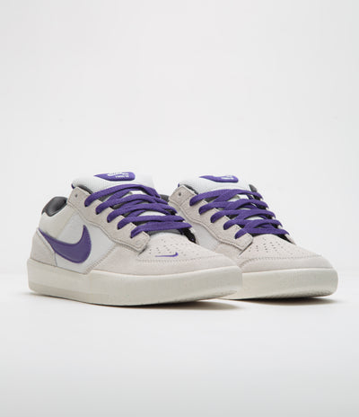 Nike SB Force 58 Shoes - Phantom / Court Purple - Summit White