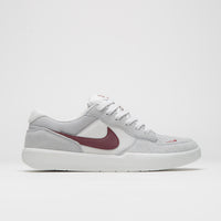 Nike SB Force 58 Shoes - Platinum Tint / Dark Team Red - Wolf Grey thumbnail