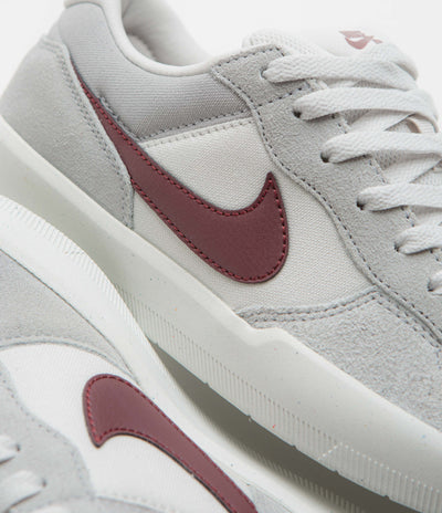 Nike SB Force 58 Shoes - Platinum Tint / Dark Team Red - Wolf Grey