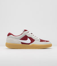 Nike SB Force 58 Shoes - Team Red / White - Summit White