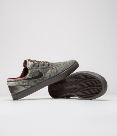 Nike SB Janoski OG+ SE Shoes - Medium Olive / Velvet Brown - Baroque Brown