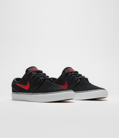 Nike SB Janoski OG+ Shoes - Black / University Red - Black - Summit White