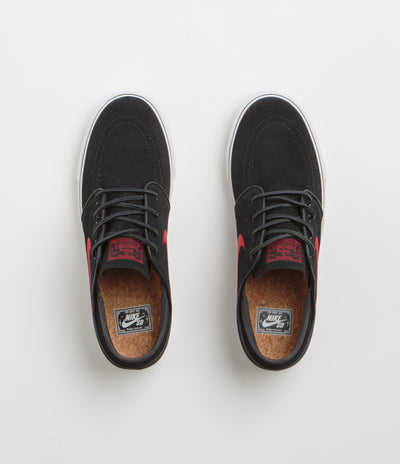 Nike SB Janoski OG+ Shoes - Black / University Red - Black - Summit White