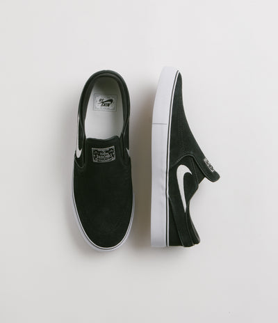 Nike SB Janoski+ Slip Shoes - Black / White - Black - Black