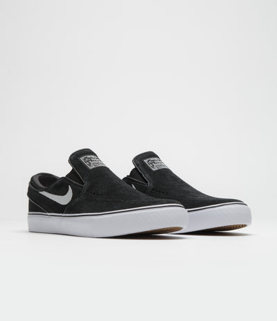 Nike SB Janoski+ Slip Shoes - Black / White - Black - Black