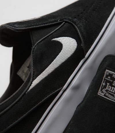 Nike SB Janoski+ Slip Shoes - Black / White - Black - Black