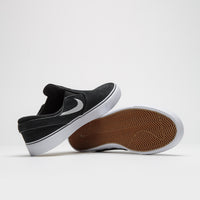 Nike SB Janoski+ Slip Shoes - Black / White - Black - Black thumbnail